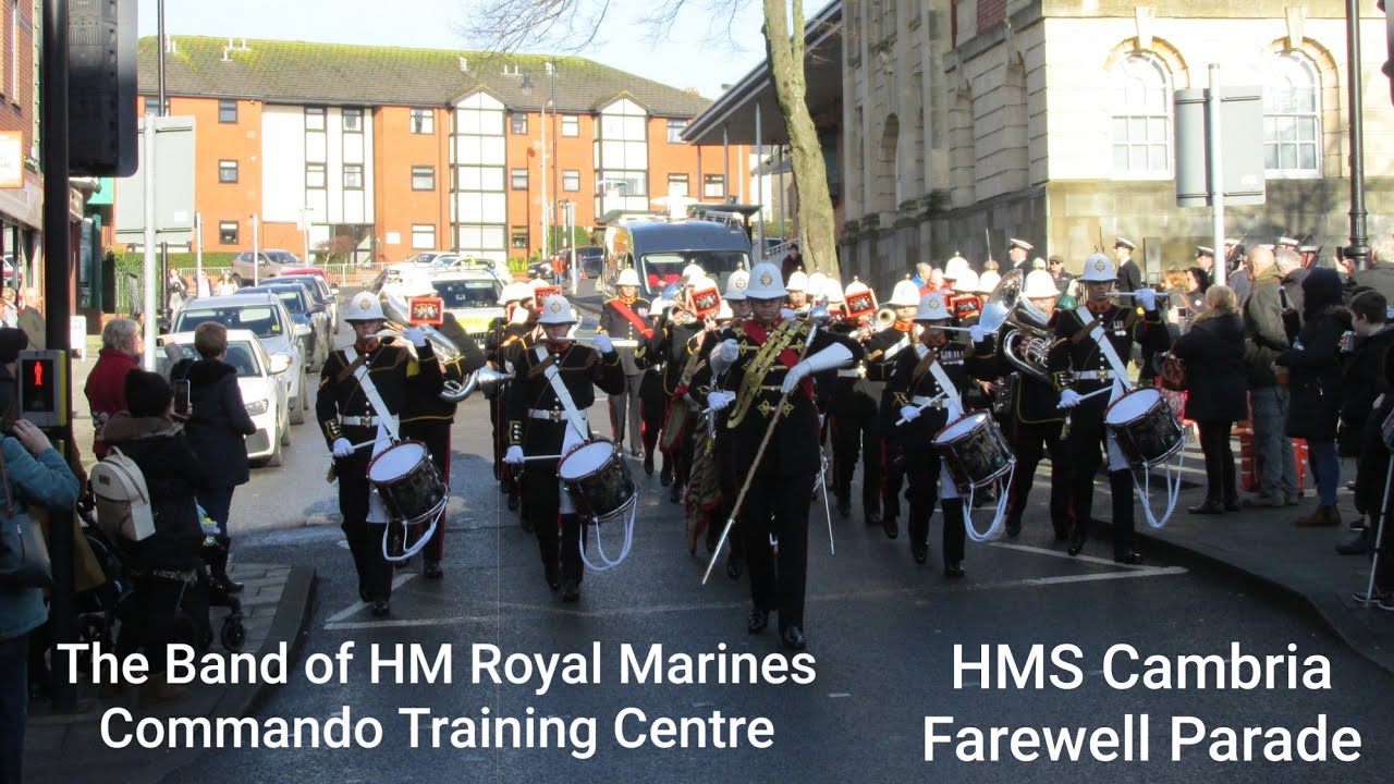 The Band of HM Royal Marines Commando Training Centre - HMS Cambria Farewell Parade