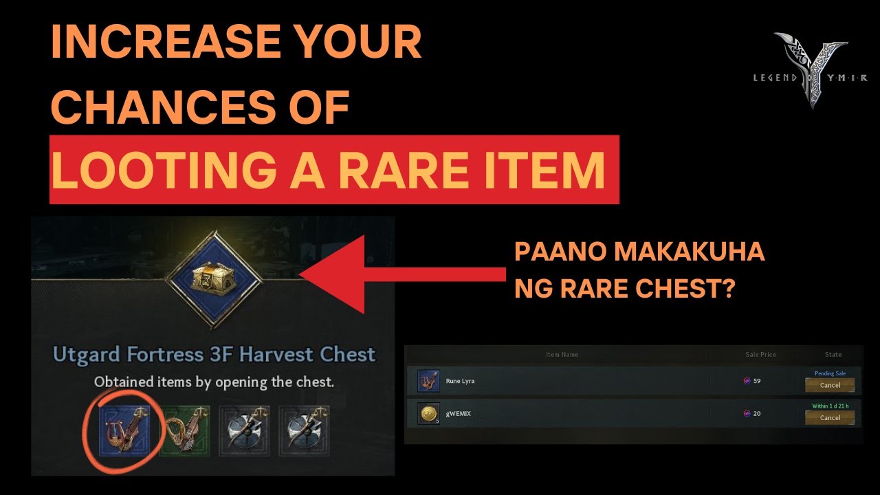 Legend of Ymir - Gusto Mo ng Rare Loot? Ito ang gawin mo para mas madali ka makakuha ng rare item