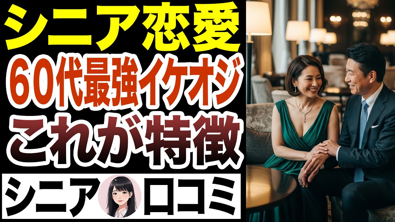 【シニア恋愛】最強イケオジ！モテる60代はこれしています　口コミ15選お届けします【中高年恋愛/シニア婚活】