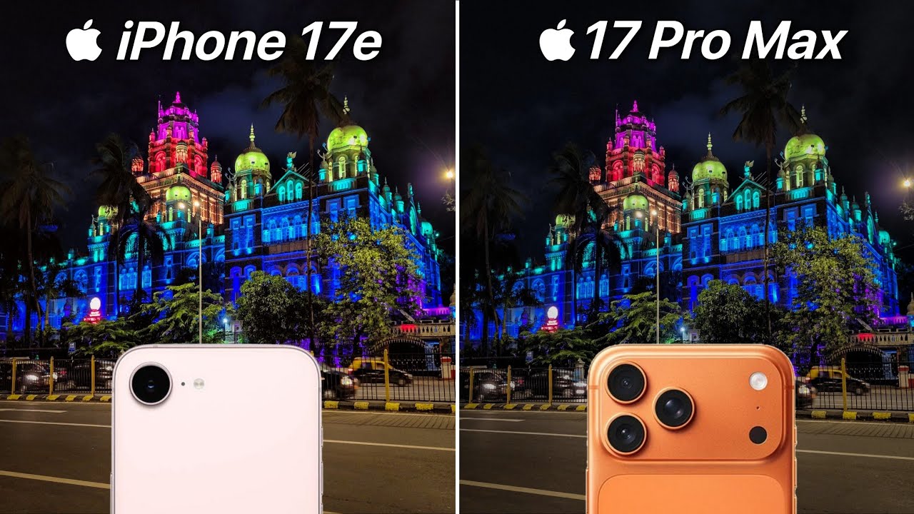 Сравнение камер iPhone 17e и iPhone 17 Pro Max: тест-драйв