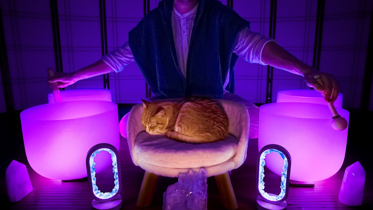 **SLEEP SLEEP SLEEP** Sound Bath | Quiet Your Mind Before Bed | Crystal Singing Bowl Sleep Music