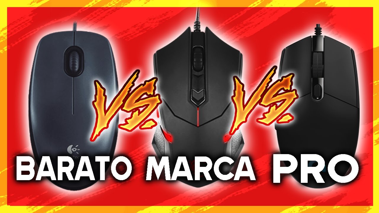 MOUSE BARATO GENERICO VS DE MARCA VS PROFESIONAL | raton gamer shooters | comparativa de mouse 2020