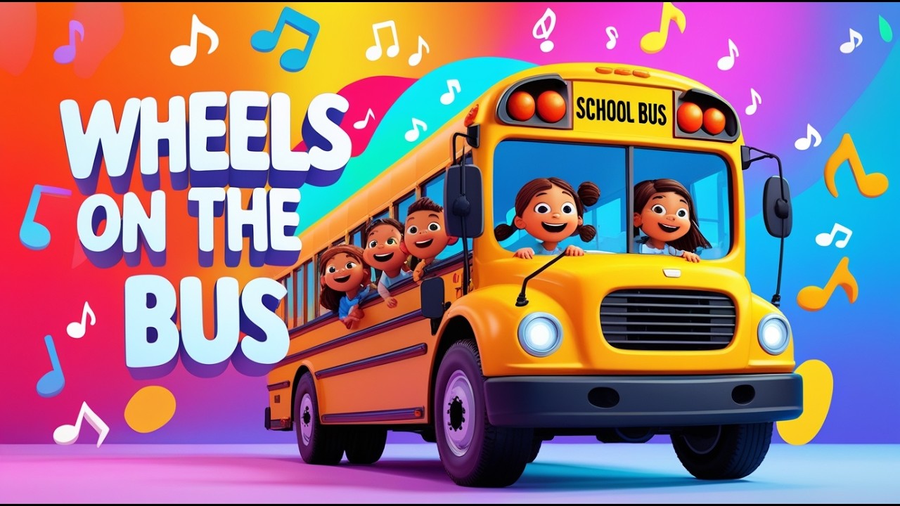 Wheels on the Bus Go Round and Round | Fun Kids Nursery Rhyme Song 2026