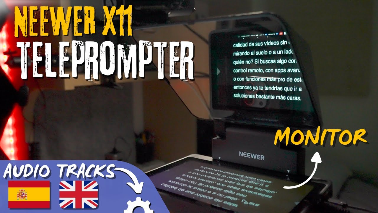 NEEWER Teleprompter X11 con Monitor Integrado 🔥 Ideal para YouTube, Streaming y Directos
