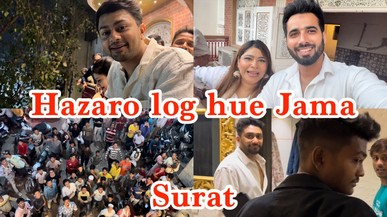 Awez Darbar ke liye hue hazaro log Jama😍Surat ka Pyaar|ZaidDarbar|ShezaanShaikh|Moon|Anam #vlog