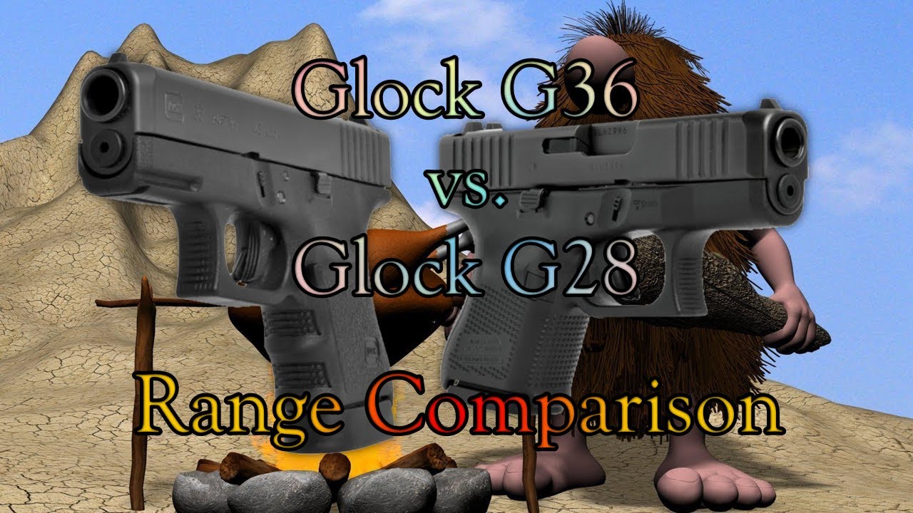 Сравнение дальности стрельбы пистолетов Glock G36 и G27!