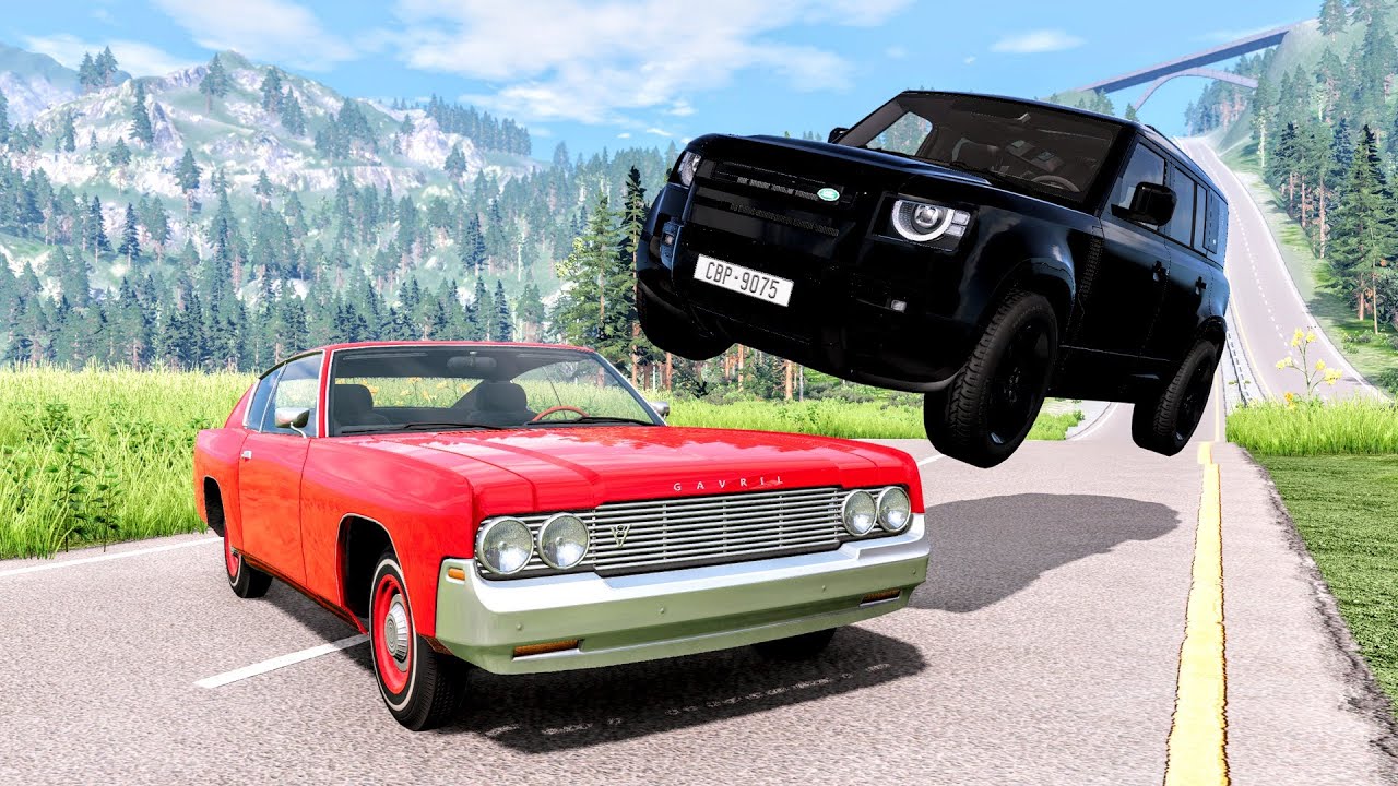 High Speed Traffic Car Crashes #120 - BeamNG Drive | CrashBoomPunk