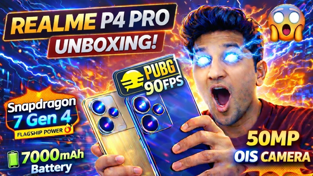 Realme P4 Pro  | 4K Camera + 144Hz Display | PUBG Test 🔥