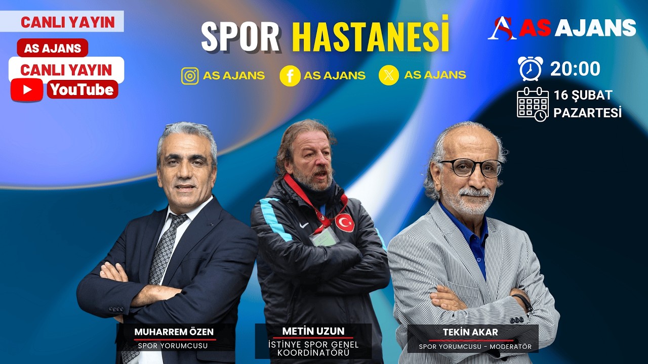 🔴 CANLI YAYIN | Spor Hastanesi | Tekin Akar ile Muharrem Özen & Metin Uzun