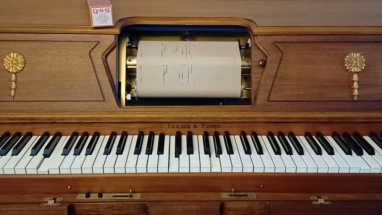The Beatles Hits played on 1970-80s Ivers & Pond Spinet player piano