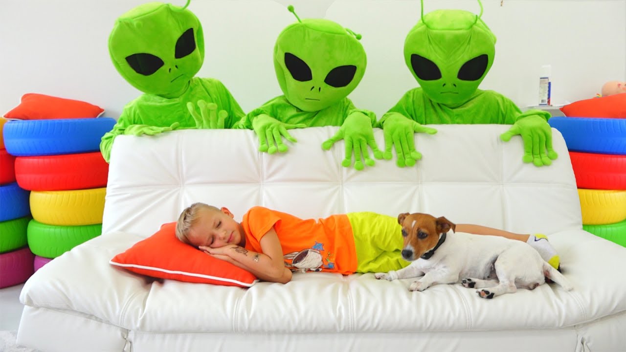 Vlad and kids story about green friends - Funny stories for kids