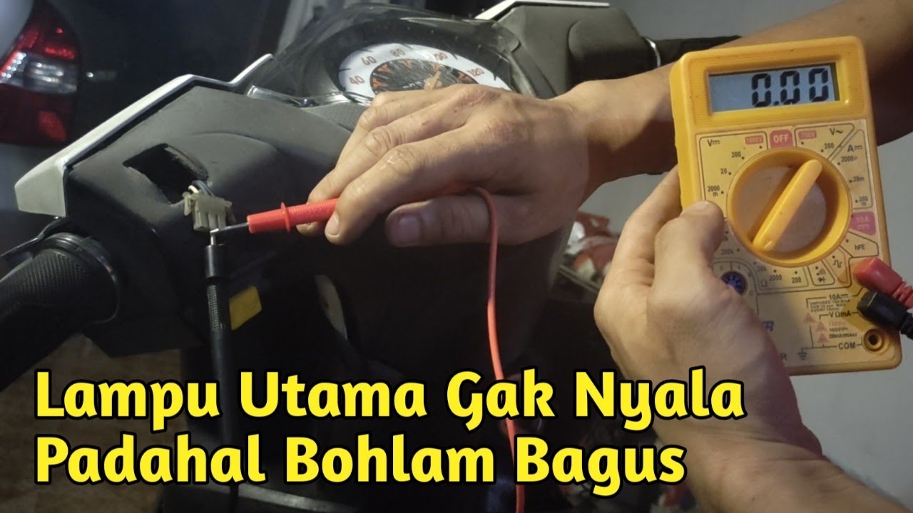 Lampu Utama Honda Beat Karbu Tidak Menyala - Begini Cara Pengecekannya  !!?