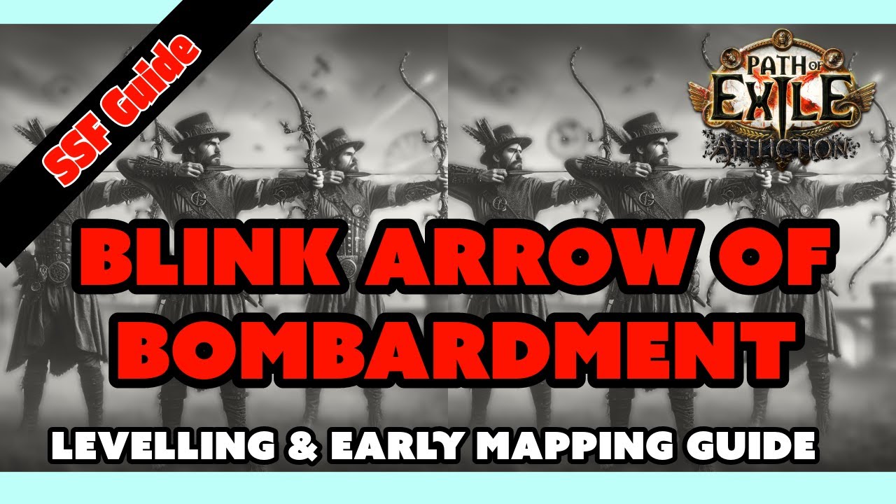 Blink Arrow of Bombardment (Guardian) SSF Guide Levelling & Early Mapping POE 3.23 Affliction