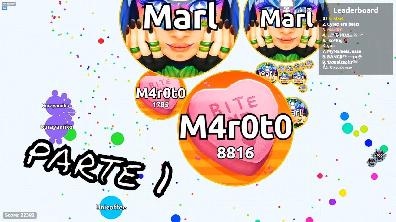 Agar.io | WeAreBack | Maroto & Marl 1/2 👌😀 Marl Uncut