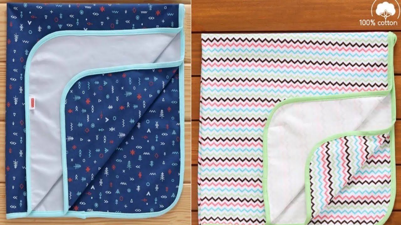 Babyhug cotton diaper changing mat and bed protector