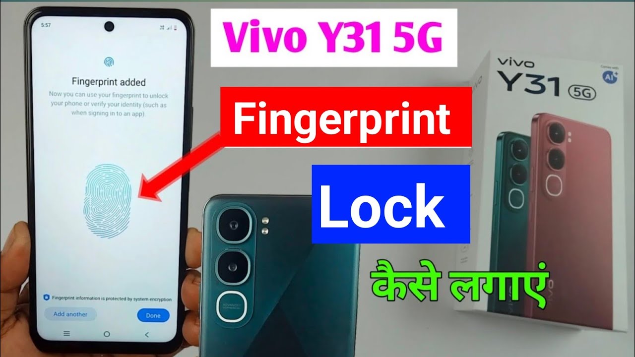 vivo y31 5g me fingerprint lock kaise lagaye / vivo y31 fingerprint setting / vivo y31 fingerprint