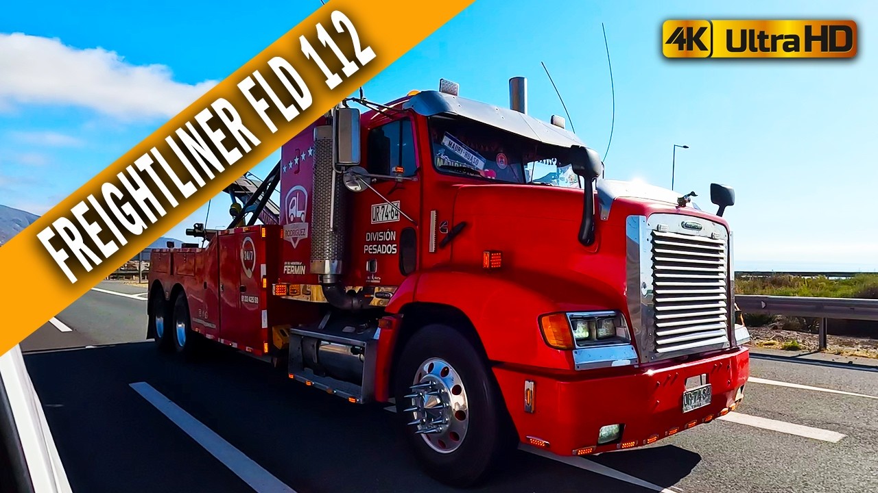 Con Un Freightliner FLD 112 Y Algunos Camiones Por La Ruta Con Algunos Freno De Motor Video N° 208