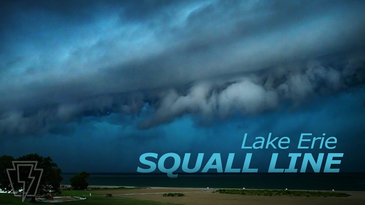Intense Squall Line on Lake Erie - Northeast Ohio, July 20, 2023
