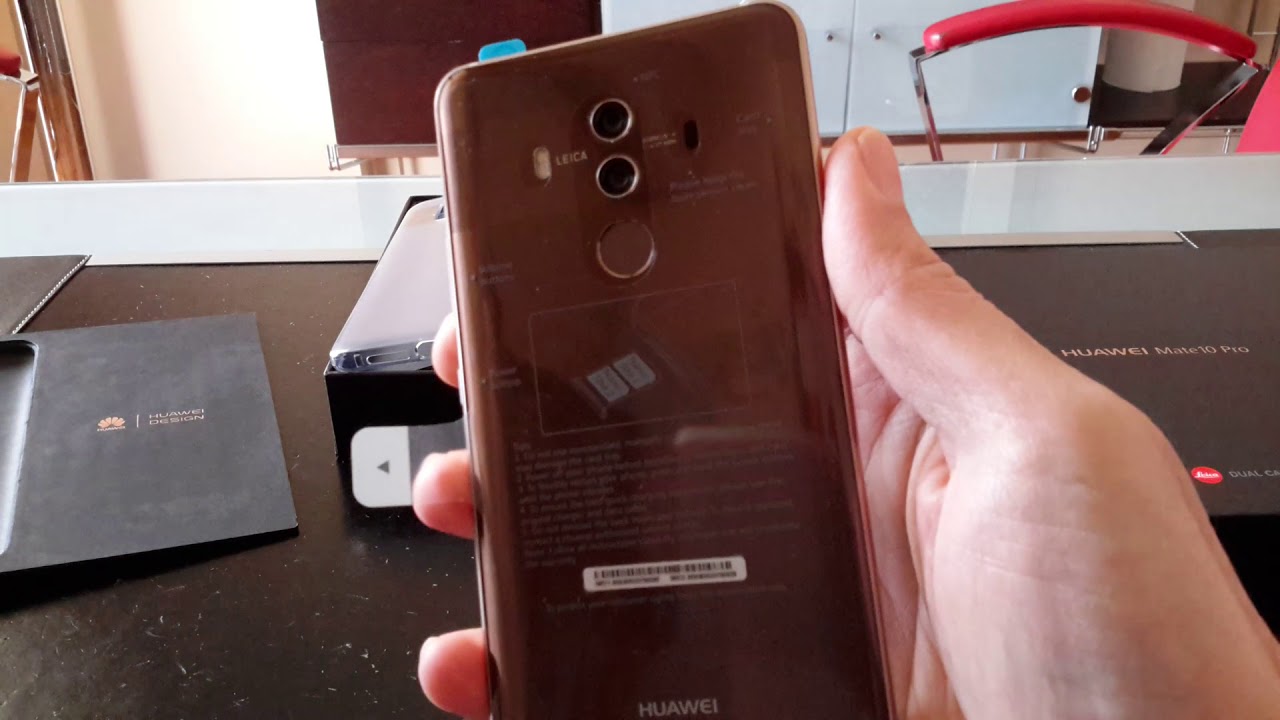 Unboxing Huawei Mate 10 pro mocha brown