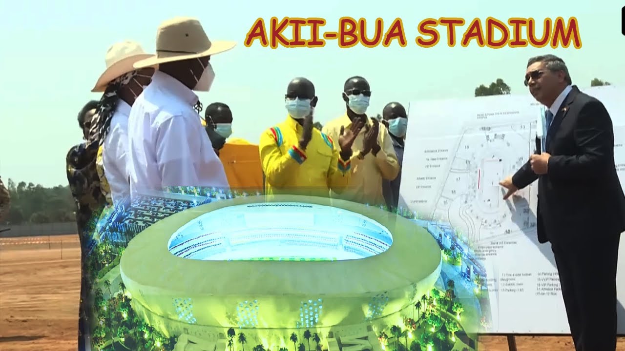 PRESIDENT MUSEVENI COMMISSIONS THE  GROUND BREAKING FOR THE CONSTRUCTION OF AKII-BUA STADIUM