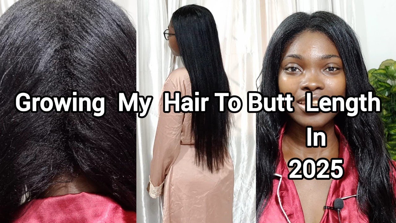 HOW I'M GROWING MY HAIR BACK TO BUTT LENGTH IN 2025 // RELAXER STRETCH CHALLENGE