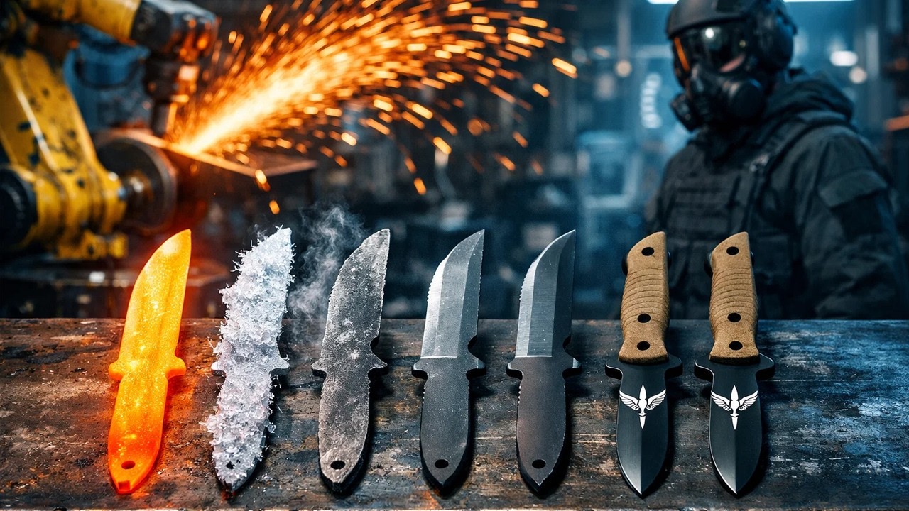 Inside an Israeli Sayeret Matkal Combat Knife Factory: From Steel to Elite Blade (Full Process)