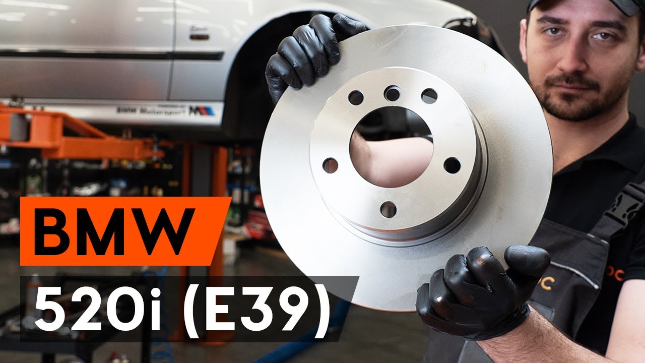 Cum se înlocuiește discuri frana din față pe BMW 520i (E39) [TUTORIAL AUTODOC]