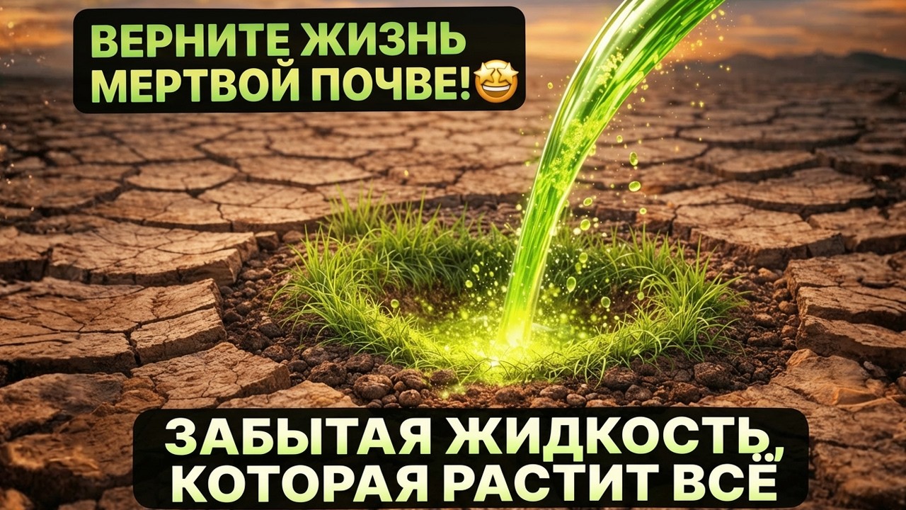 Эта древняя жидкость МГНОВЕННО оживляет мёртвую почву — без удобрений!