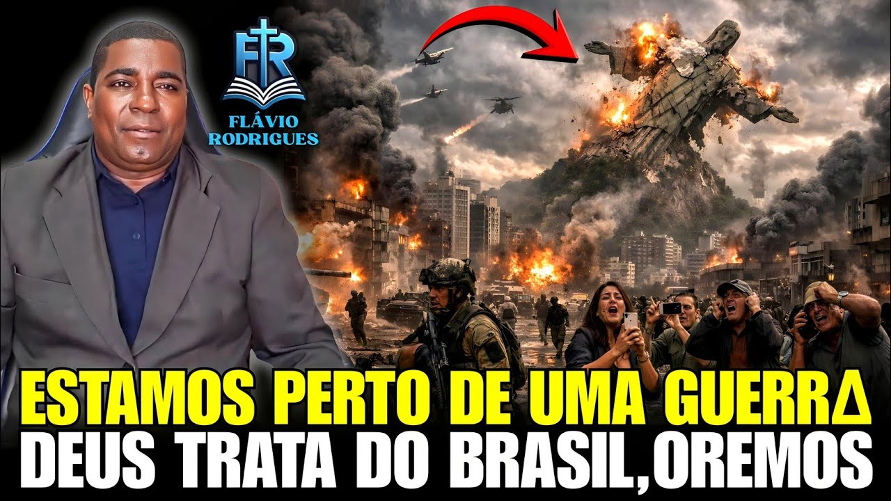 MEU DEUS! ESTAMOS PERTO DE UMA GUERR∆, DEUS TRATA COM O BRASIL, OREMOS, MISSIONÁRIO FLÁVIO RODRIGUES