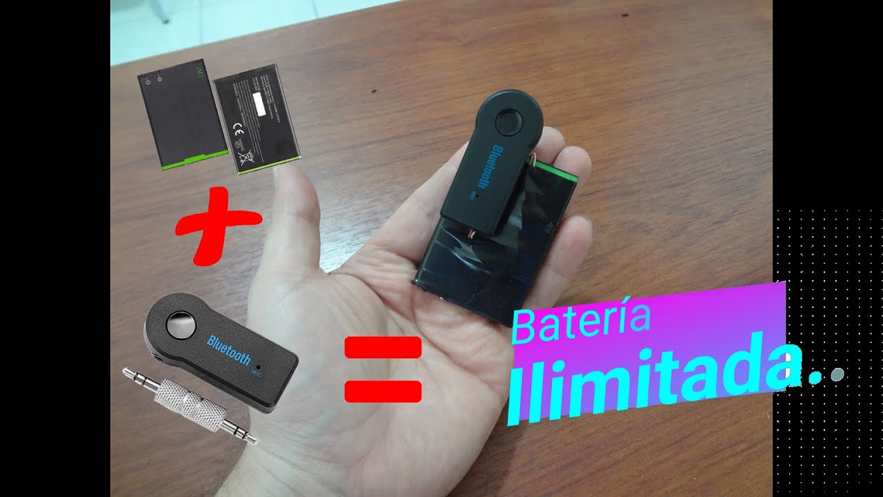 ADAPTADOR RECEPTOR BLUETOOTH CON BATERIA ILIMITADA......