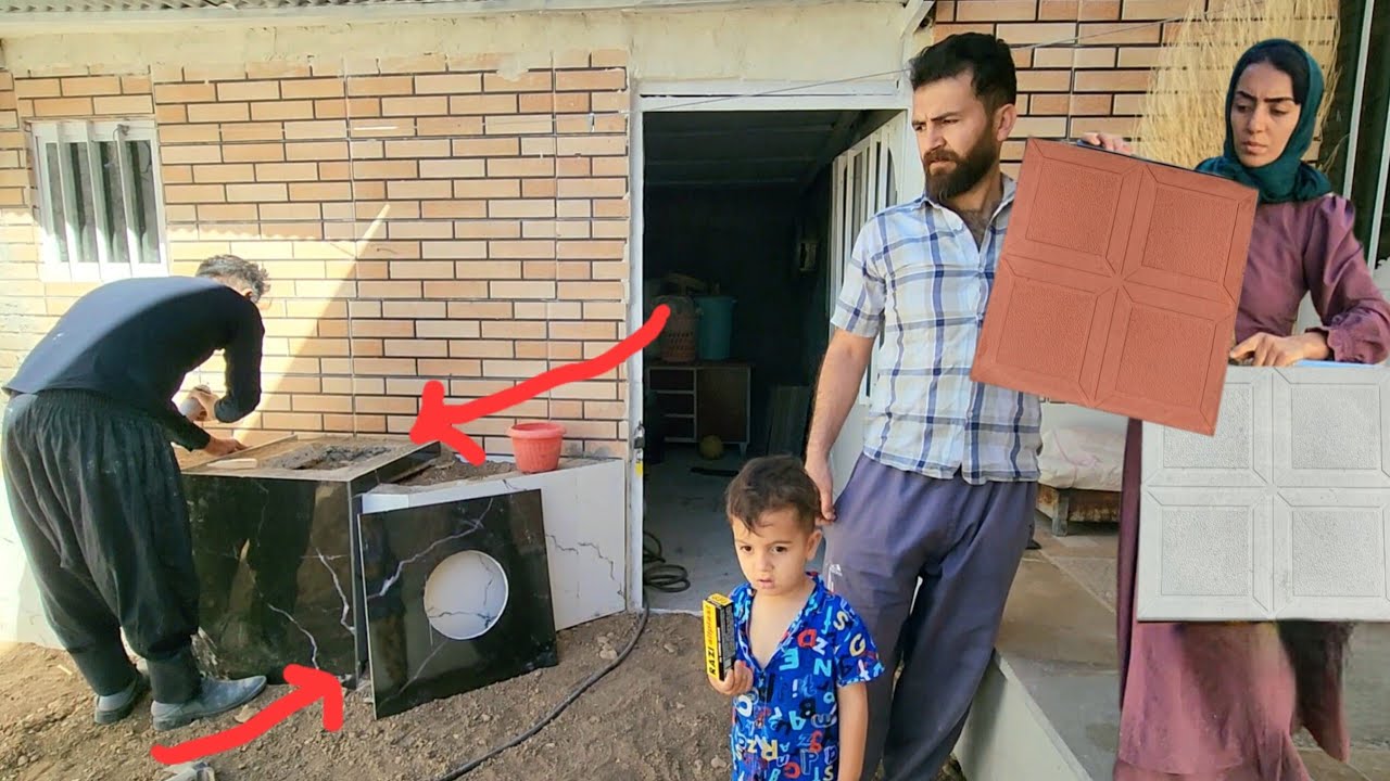 Isa and Fatima's efforts to renovate the old house and Fatima's efforts to earn money from sewing 