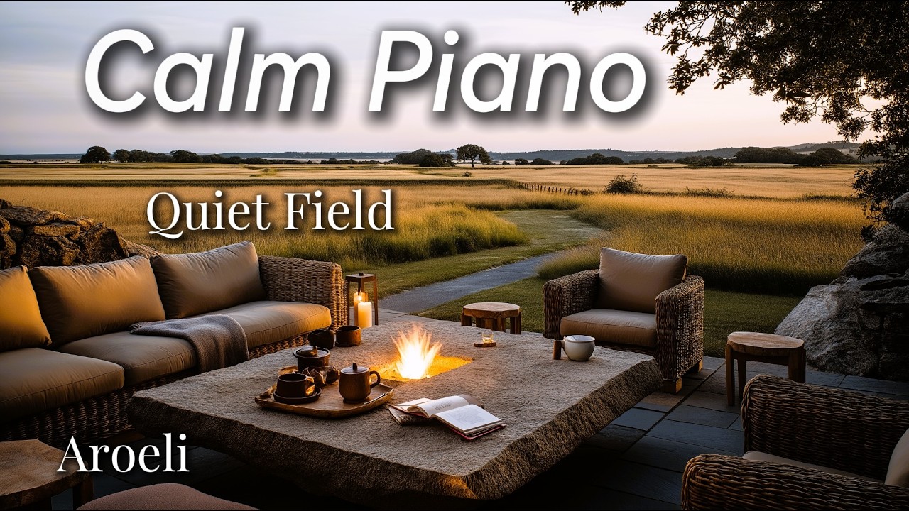 Soft piano music to create a warm, open, and relaxing music | Quiet Field | Aroeli