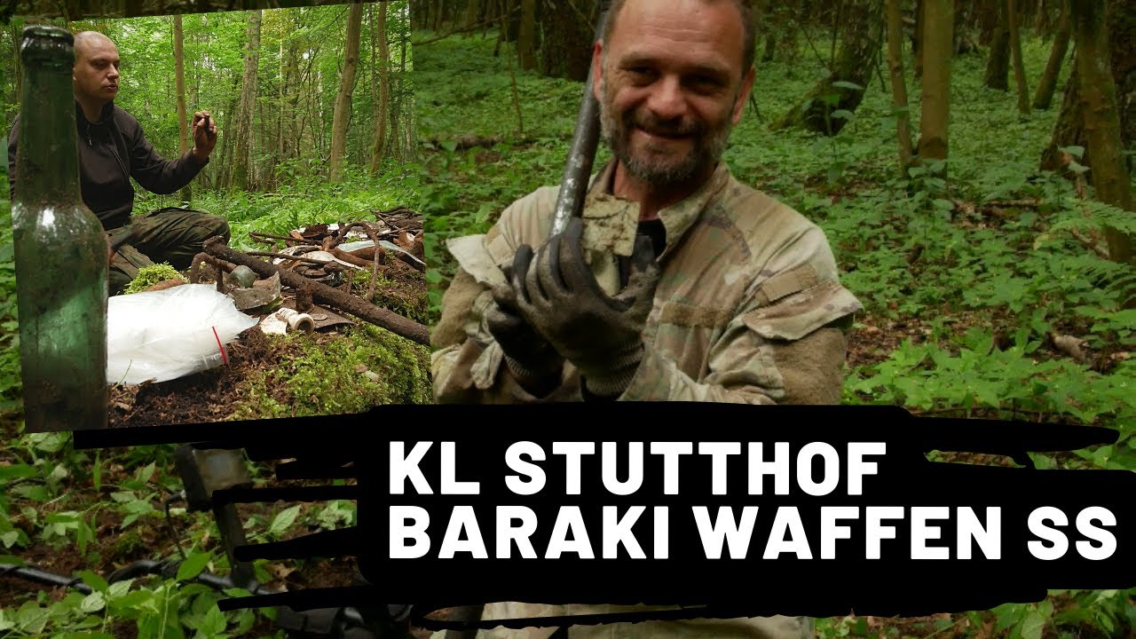 KL STUTTHOF  POSZUKIWANIA PRZY BARAKU WAFFEN SS