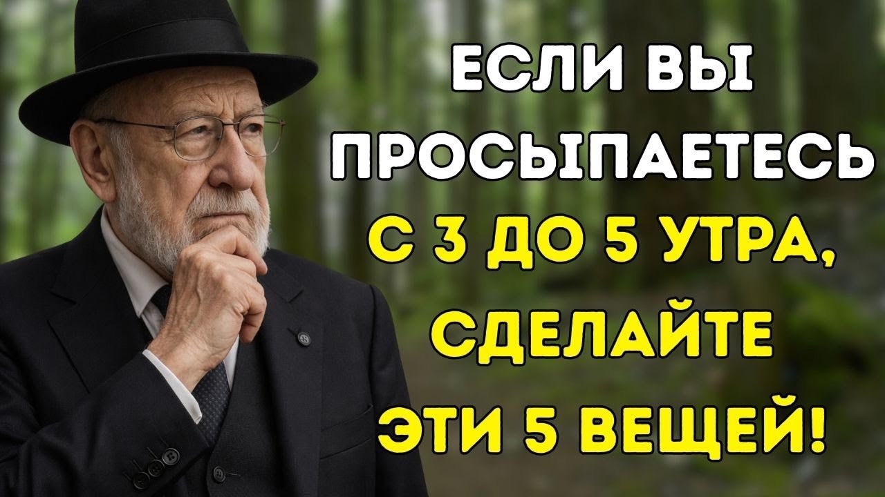Просыпаетесь между 3 и 5 утра? Сделайте ЭТИ 5 вещей | Еврейская Мудрость