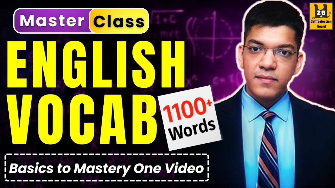 Master 1100+ Vocabulary Words in 11hrs for NDA CDS AFCAT 2025 | Shubham Varshney