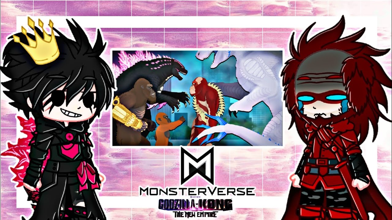 🐲•Los Kaijus Del Monsterverse Reaccionan: GxK The Real Ending New Empire•❄️//Gacha Club// MV Kaijus