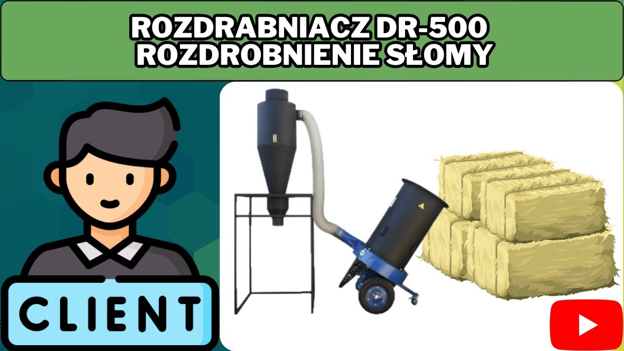 Rozdrabniacz DR-500 | rozdrobnienie słomy