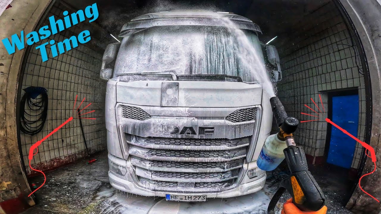 🚛 🇩🇪 POV Пришло время помыть грузовик 💦 | DAF XG | ASMR 🚛