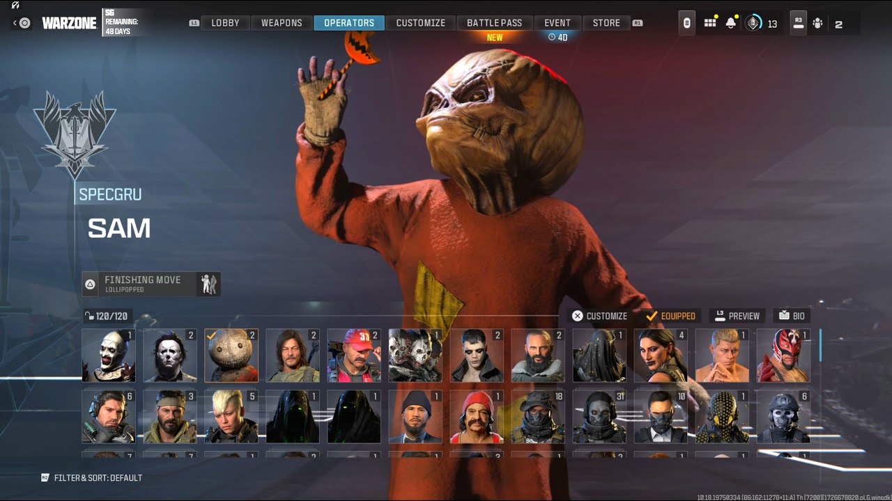 Trick r Treat Sam “Lollipopped” MW3 Finishing Move Bundle Showcase