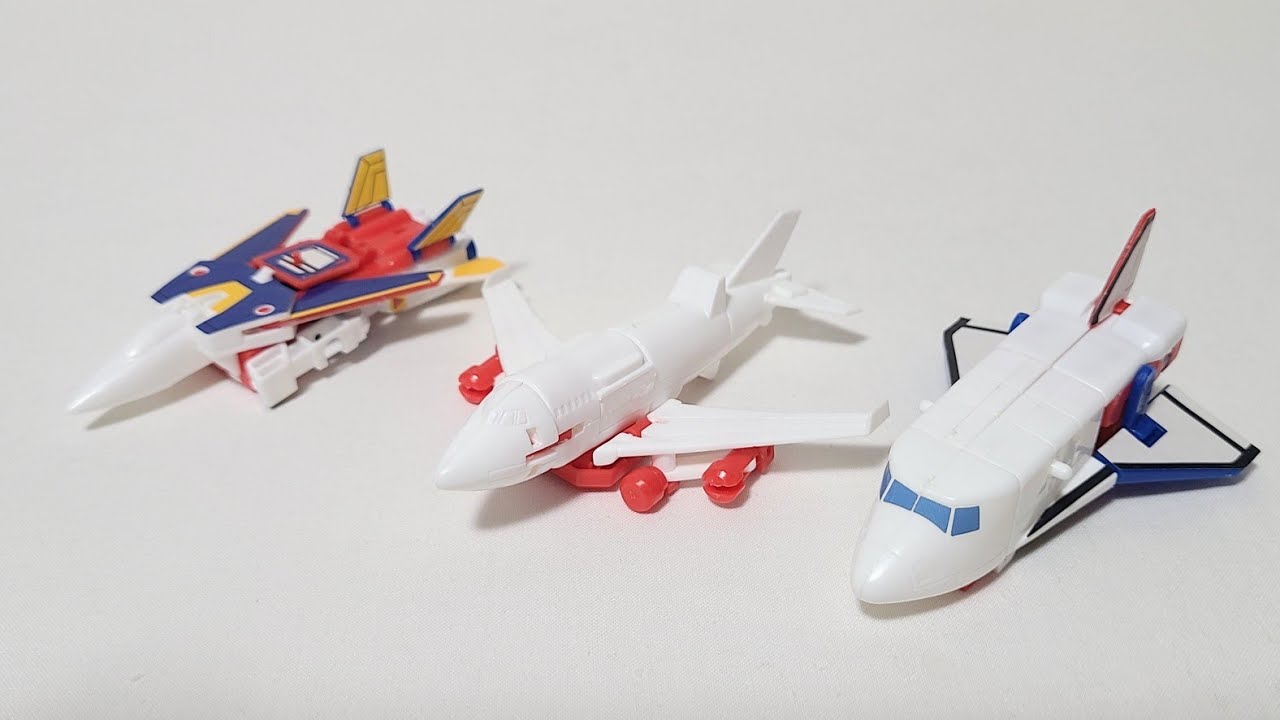 추억의 용자 식완!!합체가 되는 스카이 세이버 가지고 놀자~☆★The Brave Fighter of Legend Da-Garn Sky Saber 食玩 伝説の勇者ダ・ガーン