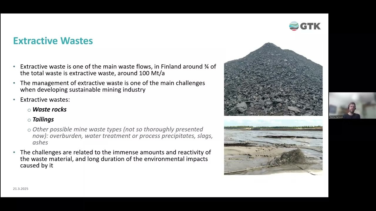 5 What are mining waste types and their properties - Teemu Karlsson / Barriers in mining