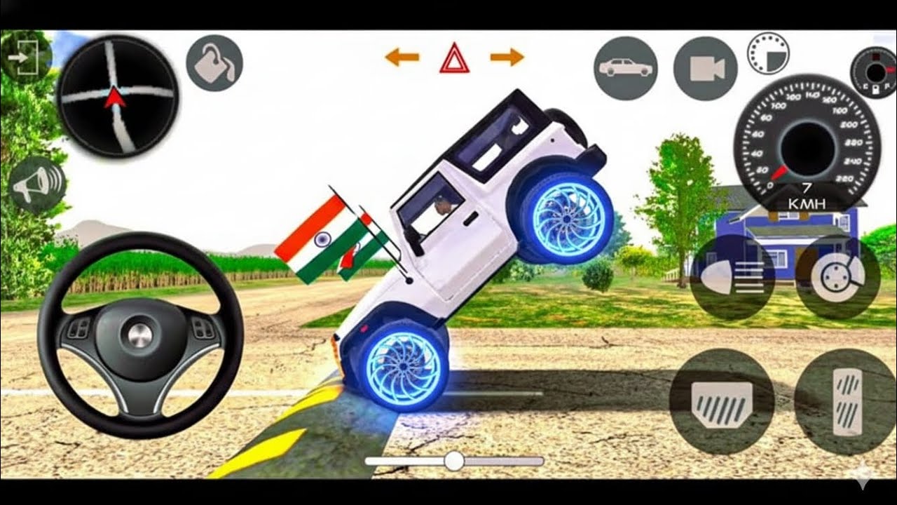 Modified Mahindra 😈Thar Car Games: Indian Cars (Gadi Wala Game) - Car Game Android Gameplay⚡
