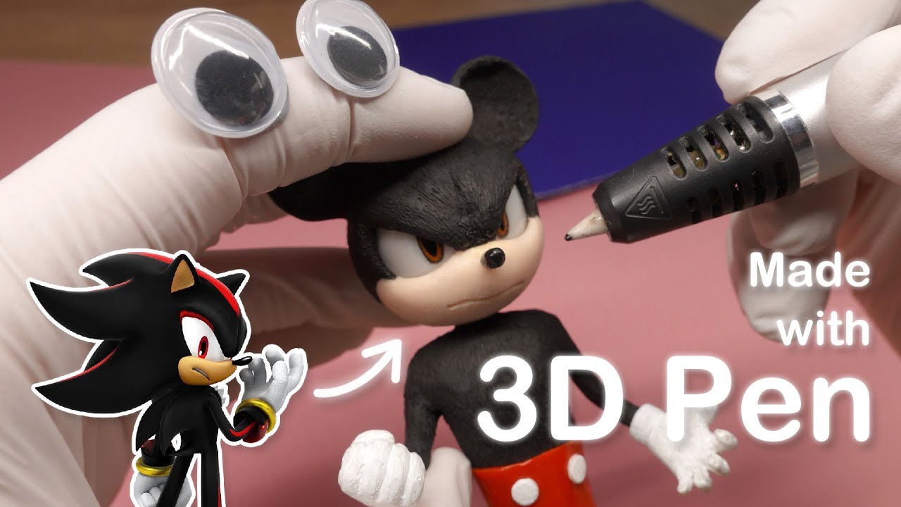 3D pen - I made Shadow but he is not a Hedgehog