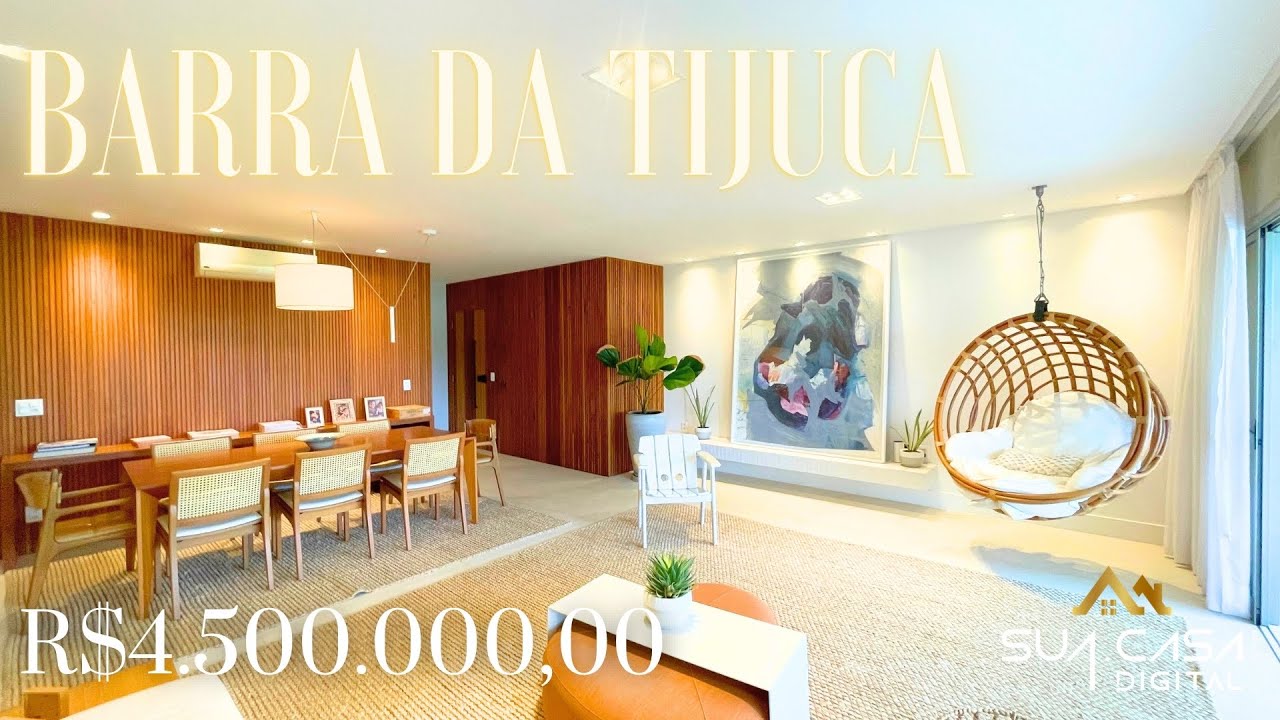 Conheça esse apartamento reformadíssimo na Barra da Tijuca | Condomínio Santa Mônica Jardins