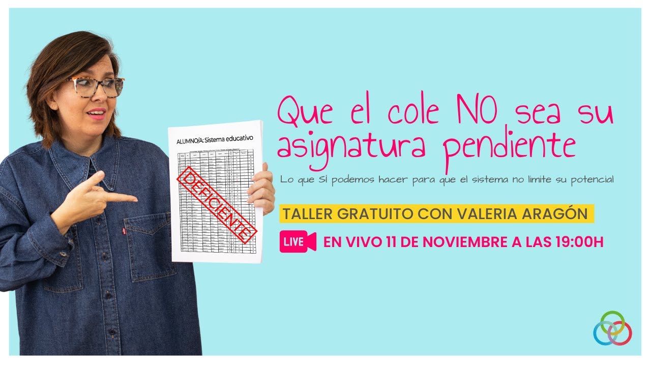 Que el cole NO sea su asignatura pendiente | Taller en Vivo de #coachingeducativo