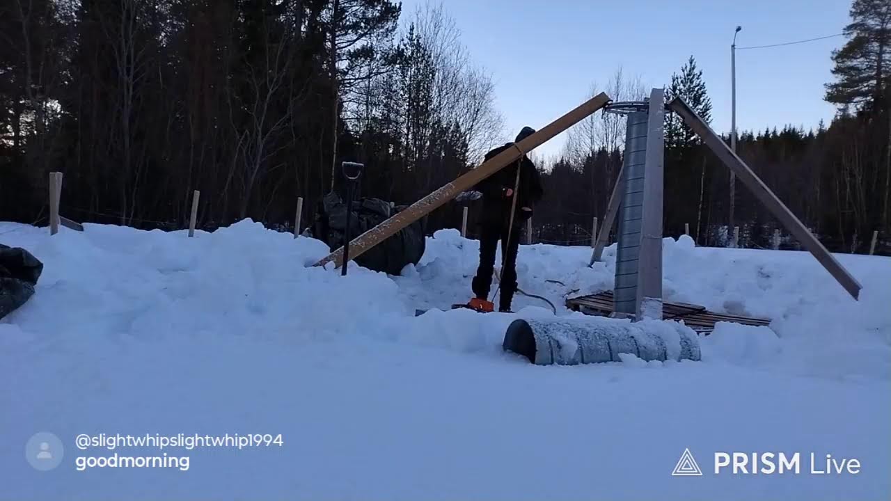 Good morning  from my Homemade Hot Tent | Simple Winter Camping DIY