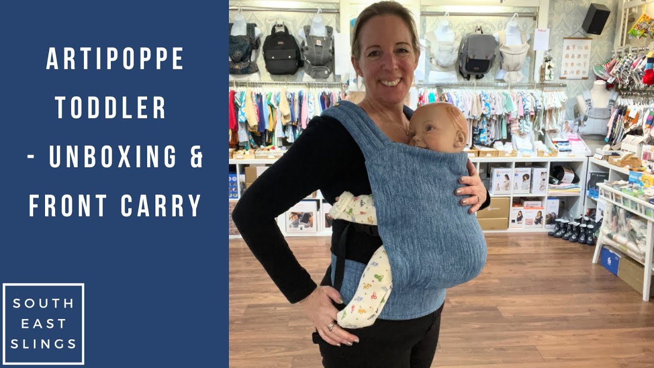 Artipoppe Toddler carrier - unboxing and front carry