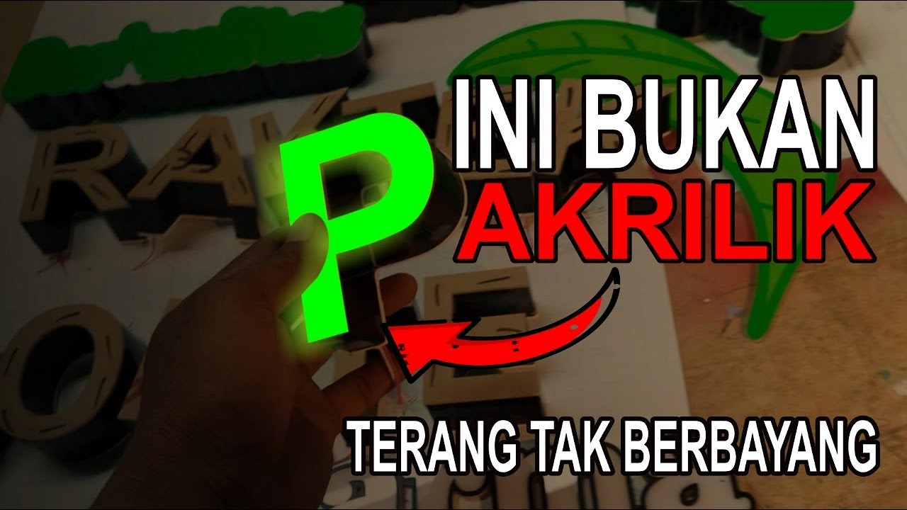 KEREN...!!!! Kalian Wajib  Coba Bahan ini Guys // How to Make Bright Glowing Letters