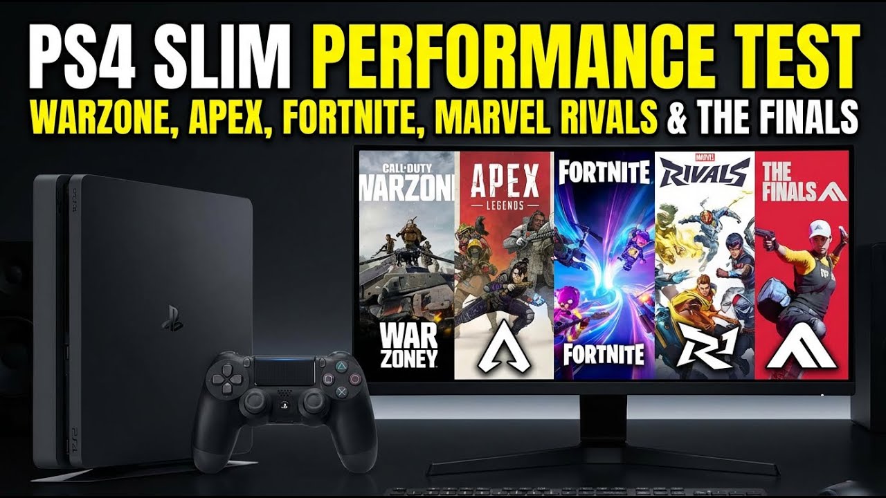PS4 Slim Performance Test Warzone, Apex, Fortnite, Marvel Rivals & The Finals