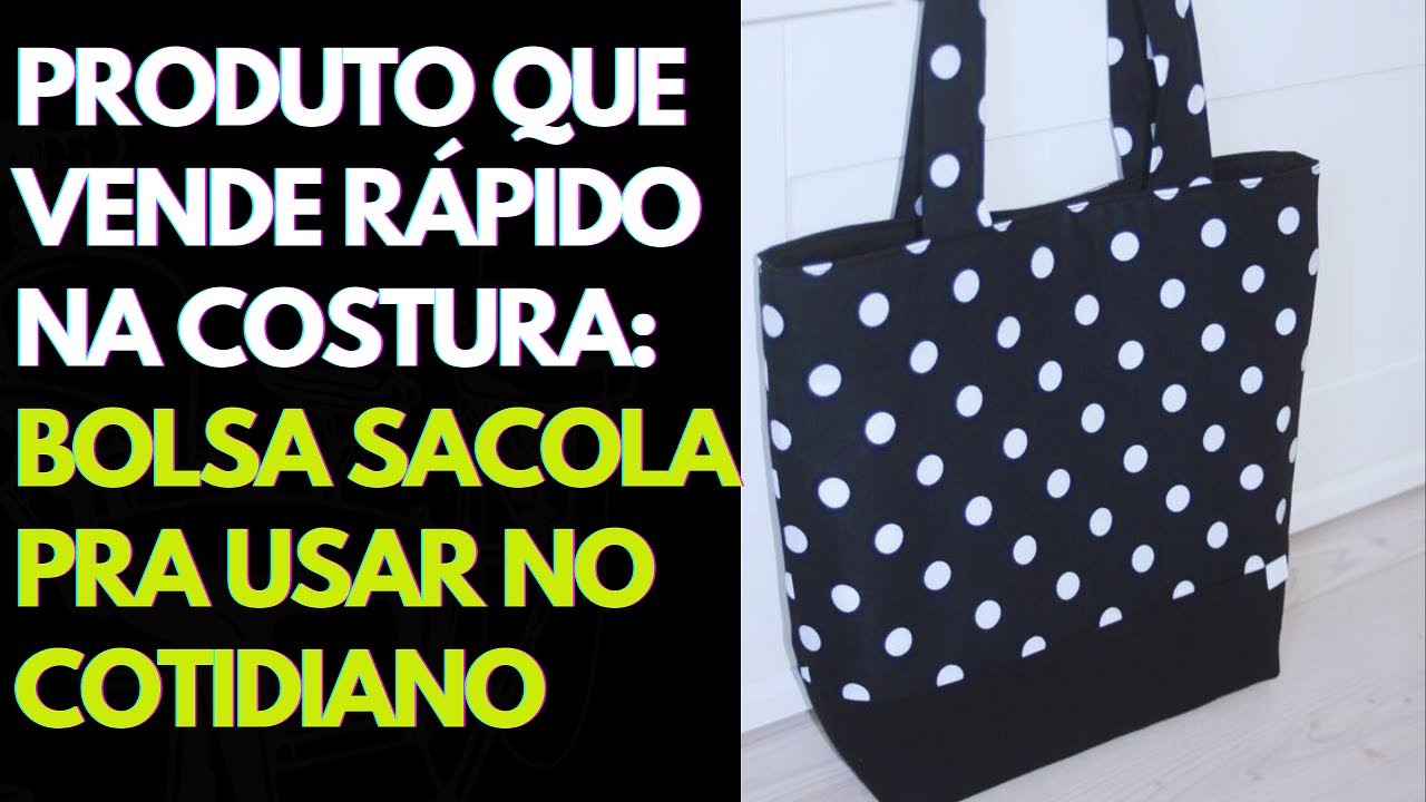 Sacola de Tecido Bolsa grande Para Usar No Cotidiano Perfeita 